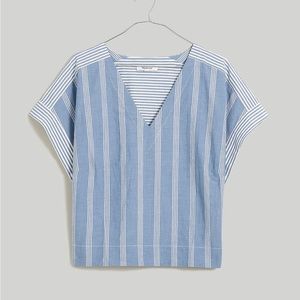 Madewell Crinkle Boxy Top Size XL